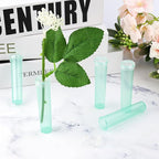 Vials for Flower Arrangements 2.8 Inch Floral Water Tubes Plastic Floral Vials with Caps (Green, 20 Pack)