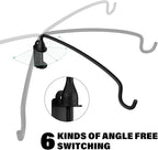 2 Pack Plant Hanger Bracket Wall Mounted Hooks for Hanging Bird Feeder, Flower Bracket, Anti Rust Metal Lanterns 12 Inches