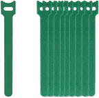 60 PCS Garland Ties Plant Cable Straps for Support Plant Growth, Adjustable Indoor/Outdoor Decorative Nylon Reusable Hook and Loop Design(Green,6 inch)