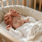 BQUBO Baby Turban Hats and Mittens Set Newborn Infant Hospital Hats Caps with Bows for Baby Boys Girls 0-12 Months