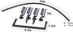 HOZOE Aquarium Floating Plant Corral, Intercepting Floating Plants from Filters and Heaters, Adjustable Height with Water Level, Can Be Used to Framed and Frameless Aquariums. (Combo Pack).