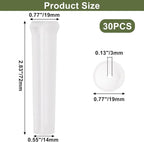 30PCS Flower Water Tubes, 2.83 Inch Plastic Water Tubes for Flowers, Floral Waters Tube with Caps, Clear Floral Vials for Single Stem Roses, Buds, Bouquets, Flower Arrangement