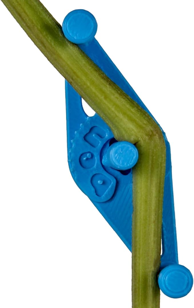 Bendies LST Plant Training Clips 50 Pack Blue - v2.0 Adjustable Low Stress Support Clips for Stem Bending, Grow Tent, Plant Ties & Gardening Accessories