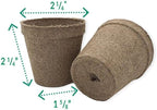 Jiffy-Pots Organic Seed Starting 2" Biodegradable Peat Pots, 26 Pack
