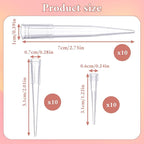 LIQWEI 60Pcs Floral Water Tubes, Flower Stems Tube Holder, Flower Arrangements Sleeves Flowers Bouquet Accessories, Bouquet Holder for DIY Cake Decoration, Single Stem Roses Crafts