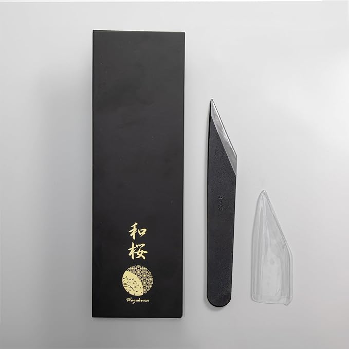 Wazakura Kiridashi Knife - Right Hand Japanese Marking & Woodworking Knife | Hand Forged Razor Sharp Carbon Steel Blade Made in Japan (24mm)