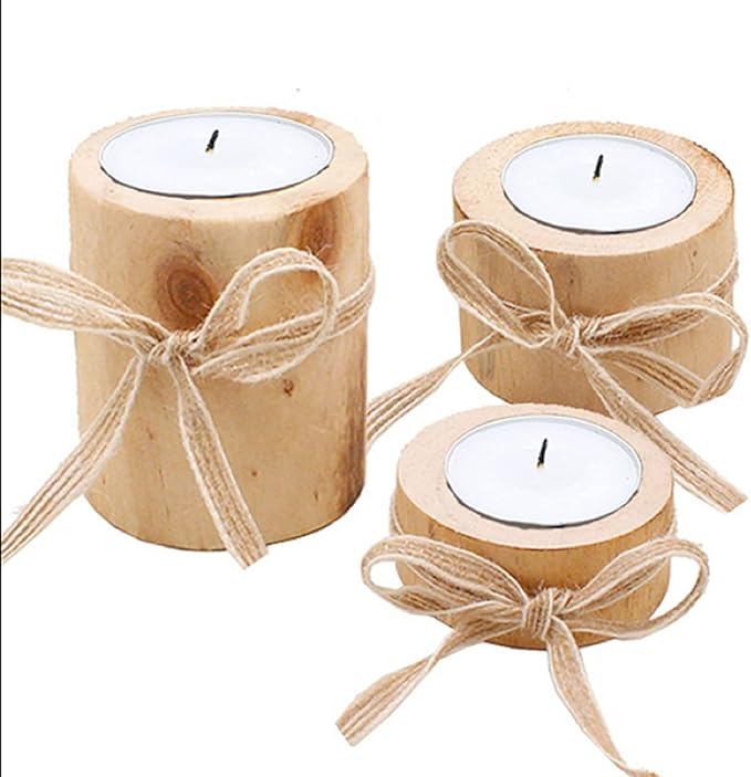 Wooden Air Plant Holder Pack of 3 Wooden Air Plants Holders Air Plants Terrarium Tillandsia Streptophylla Xerographica Holders Succulent Pot Tea light Holder
