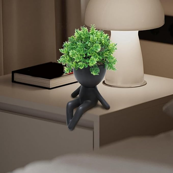 Zerzsy Fake Plants Succulents Office Table Decor Indoor Mini Succulent Plant Cute Artificial Plant Bathroom Decoration Set of 1