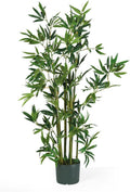 Nearly Natural 4ft Artificial Bamboo Plant Faux Greenery for Indoor Home Office Decor