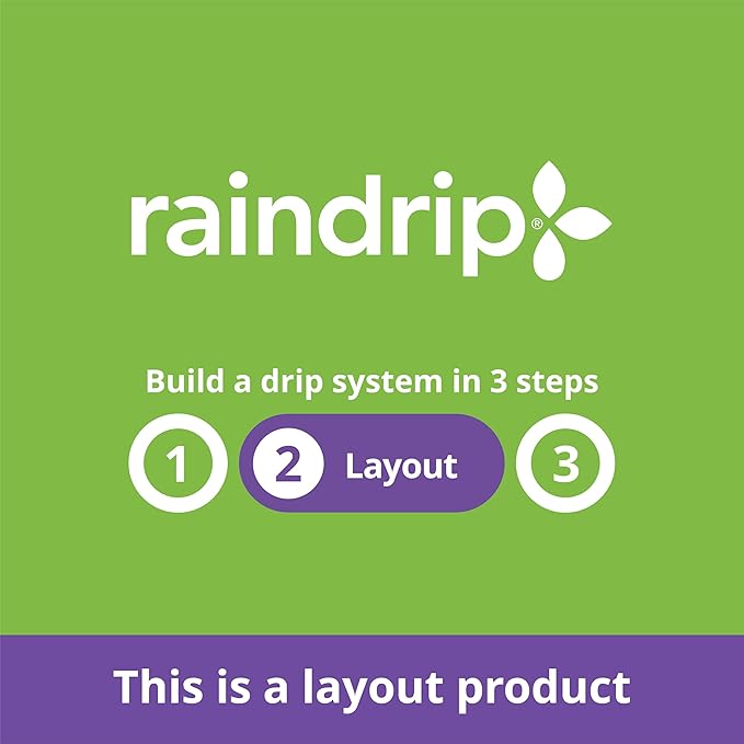 Raindrip 016010T 1/4-Inch Drip Irrigation Supply Tubing,100-Foot.,for Drip Irrigation,Drip-Emitters,Irrigation-Parts,Systems,Black Polyethylene,(Pack of 10)