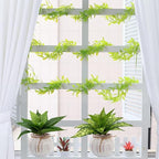 Artificial Agave Fake Plants, Faux Shrubs Grass Bushes Plant Plastic Flowers for Wedding Party Office Indoor Outdoor Room Yard Garden Greenery Leaves Decor Planter Filler Decoration Yellow 2 Pack