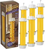 Sticky Fly Traps Indoor Outdoor 6 Pack, Super Sticky Hanging Hook Non-Toxic Fruit Fly Traps for Wasps Insects Moths Mosquitoes Fruit Flies Spiders Fleas Bugs and Gnats,Family and Pet Safe