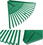 Beaupretty 2pcs Plastic Garden Rake Head Replacement for Leaf Collecting and Lawn Cleaning, Green Outdoor Tool for Gardening and Landscape Debris Removal