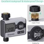 Garden Sprinkler Timer Dial Hose Faucet Programmable Water Timer with Rain Delay,Manual, Automatic Watering System Irrigation,1 Outlet