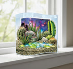 Toys By Nature Galaxy Garden, Wave Terrarium Kit with Live Cactus Plants, Succulents & Alien Egg Stone - Beginner-Friendly Terrariums and Live Indoor Plants Décor