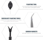 YARNOW 14pcs Succulent Planting Tool Set with Mini Shovel and Spray Bottle, Black Gardening Accessories for Indoor and Outdoor Plant Care, Bonsai and Succulent Gardening Supplies