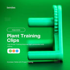 Bendies LST Plant Training Clips 15 Pack - v2.0 Adjustable Low Stress Green Support Clips for Stem Bending, Grow Tent, Plant Ties & Gardening Accessories