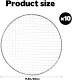 10 Packs 12'' Round Metal Mesh Plant Cage Covers for Large Wire Plant Protector cover from Animals - Chicken Wire Cloche, Sturdy Garden Bunny Barricades Chicken Wire Cloche fto Keep Animals Out