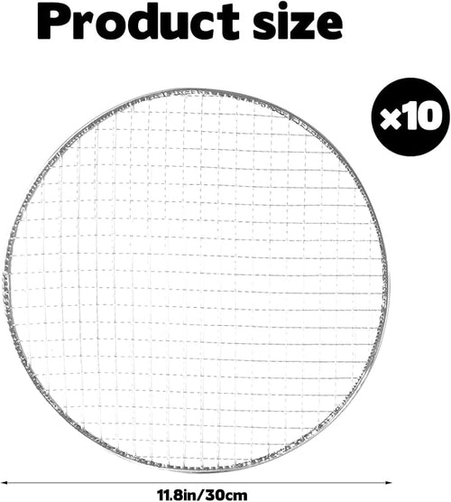 10 Packs 12'' Round Metal Mesh Plant Cage Covers for Large Wire Plant Protector cover from Animals - Chicken Wire Cloche, Sturdy Garden Bunny Barricades Chicken Wire Cloche fto Keep Animals Out