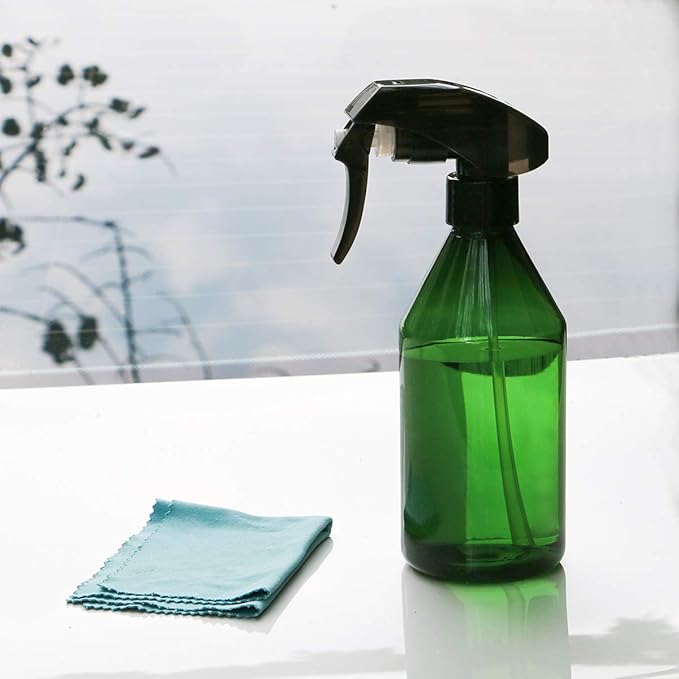 driew Plant Mister Spray Bottle, Plant Mister Water Spray Bottle for Plants Misting Bottle Water Fine Mist, Cleaning Solutions, Gardening, Indoor, Outdoor (Green - 10oz)