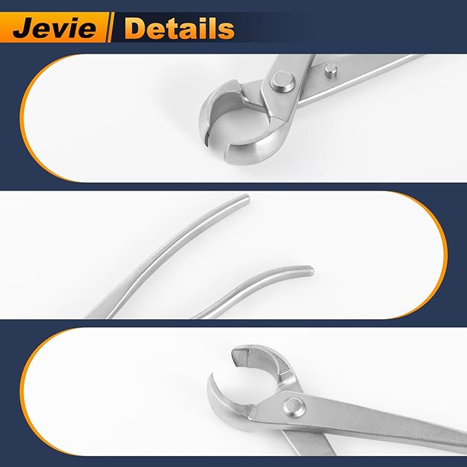 8 inch Concave Cutter, Stainless Steel Cutter for Bonsai & Gardening Pruning, Supplied By Jevie (Circular)