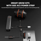 Spider Farmer 2x2x5ft Grow Tent Kit with GGS AC5 Power Strip Complete System, SF1000D Full Spectrum LED Grow Light 24"X24"X55" Indoor Tent with 4" Ventilation System