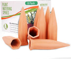 Plant Watering Stakes 8 Pack Automatic Plant Waterers for Vacations, Plant Watering Devices Terracotta Self Spikes for Wine Bottles Great Pikes for Indoor & Outdoor