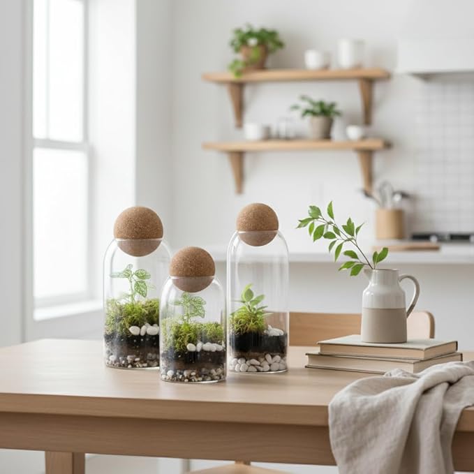 DIY Terrarium Kit | Pebbles Sphagnum Moss Activated Carbon Burlap Peat Moss Tools | Terrarium Supplies (Advanced)