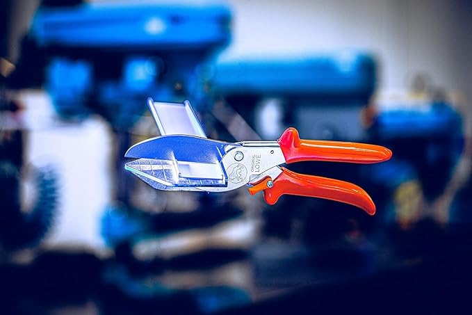 Original LÖWE Trim Shears 3.306 with 90-Degree Stops for Professional Use in Handicrafts - Trim Cutter with Long Blade for Precise Cutting of Plastic, Rubber, Wood, PVC, Leather, and Metal