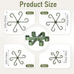 40PCS Forest Green Plant Stem Support, Invisible Stem Supports for Indoor Plants, Plastic Reusable Plant Support Clips, Indoor Plants Accessories