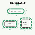 1MORE Raised Garden Bed -4X2X1 Galvanized Planter Box for Outdoor Gardening,3 in 1 Modular Raised Bed Kit with Protective Tape, Gloves for Herb，Ideal for Vegetables and Plants.Green-1Pack
