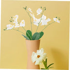 PRETYZOOM Artificial Phalaenopsis Orchid Stem Realistic Faux Butterfly Orchid Flower for Home Decor Living Room Office Wedding and Event Decoration
