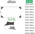 Garden Shade Cloth for Plants Heat Protection Shade Net 90% Sunblock Shade Cloth, Shade Net for Pergola Privacy Net for Garden, Greenhouse, Patios, Privacy Netting,black-4x4m