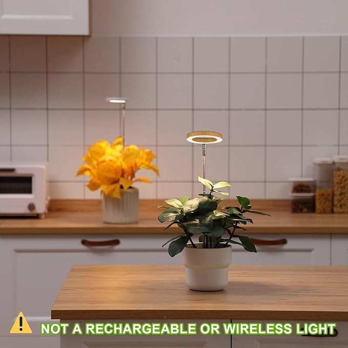 Plant Grow Light,Yadoker LED Growing Light Full Spectrum for Indoor Plants,Height Adjustable, Automatic Timer, 5V Low Safe Voltage,Idea for Small