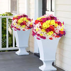 Artificial Flowers 30 Bundles Outdoor UV Resistant Fake Daisy Flowers Faux Plastic Plants Garden Porch Window Box Porch Farmhouse Hanging Decor(Mix Six Colors)
