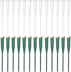 baotongle 50pcs Leak-Proof Floral Water Tubes with Caps 5.7 Inch Floral Tubes Plastic Flower Supplies for Fresh Flowers with Rubber Cap for Flower Stem Arrangements Bouquet Holder DIY Cake Decoration