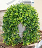 Faux Outdoor Plants Fake Hanging Plants for Outdoors Outside Decorations, 2 Pcs Green Faux Eucalyptus Stems Realistic UV Resistant Artificial Greenery for Planters Porch Garden Yard Front Door Patio