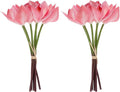 12pcs Faux Orchid Stems Bouquet, Simulation Cymbidium Flowers, Plastic Artificial Orchids for Living Room Vase Filler, Home Décor and DIY Crafts