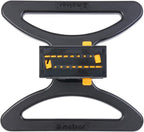 Melnor 65131AMZ MiniMax Turbo Oscillator Sprinkler, 4000 sq. ft., 4-Way Adjustable, Quick Connect Bundle, Black, Yellow