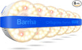 Barrina Orbgrow OG09 Puck LED Grow Light with 660nm Red LEDs, 54W(6 x 9W, 810 Watt Equiv), Plant Lights for Indoor Plants Full Spectrum, Magnetic & Linkable, Small Grow lamp for Plant Shelf, 6 Packs
