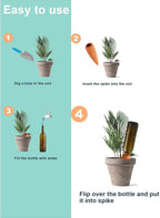 vensovo Terracotta Self Watering Spikes - 10 Pcs Potted Plant Watering Devices Vacation Self-Watering Stakes for Outdoor, Indoor Plants, Wine Bottle