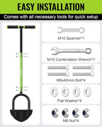 WORKPRO 40-Inch Edger Lawn Tool, Heavy Duty Lawn Edger, Half Moon Steel Saw-Tooth Blade with Wide Footplate & Ergonomic T-Grip Handle, Manual Border Grass Edger for Lawn, Sidewalk & Garden Landscaping