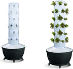 FLTRGO Garden Hydroponic Growing System Vertical Tower Automate Aeroponics Mini Indoor Outdoor Home Grow Herb Without Led Light,Hydroponic Growing Kits Systems (White Light)