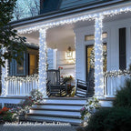 JMEXSUSS 168FT 600 LED White Christmas Lights Outdoor with Remote String Lights Indoor Plug in Cool White Twinkle String Light for Tree Room Party Wedding Decorations