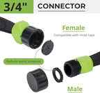 Flat Soaker Hose 15 ft Save 70% Water, Leakproof Design Double Layer Drip Sprinkler Hose for Garden Bed
