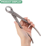 M METERXITY 3Peice Bonsai Tool Set - 8.3 Inch High Carbon Steel Knob Concave Cutter, Bonsai Tree Plants Modeling Tools, Applying to Gardening Pruning Branches/Knobs/Tumors (210mm, Gray)