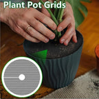 6 Pack Plant Pot Grids, Cuttable Plant Pot Soil Protectors Covers, Used to Keep Animals Out of flowerpots Perfect for Indoor and Outdoor Plants (Medium)