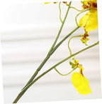 LIOOBO 3 Forks Artificial Dancing Orchid Flower Branches - Decor for Weddings and Living Rooms - Perfect for Floral Arrangements and Indoor Decoration