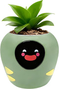 Smart Plant Pot with Expression, AI Intelligent Flower Pot for Indoor Decoration, Smart Garden Pot with Water/Light/Temperature Sensors, Ivy AI Planter (Green（Big）)