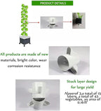 FLTRGO Hydroponics Growing System, 15 Layer 45 Holes Indoor Hydroponic Grow Vertical Tower, with Led Grow Llight, Garden Tower Growing Kit, for Grow Herbs, Fruits, Vegetables